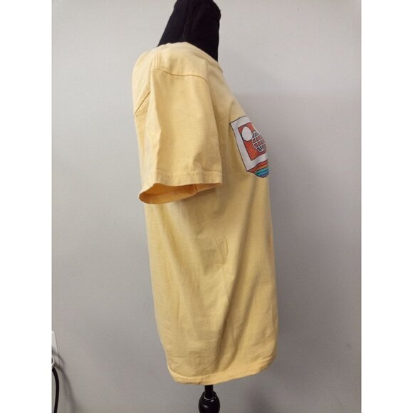 Walt Disney World Yellow Retro Throwback 70's Screenprint Short Sleeve T… - Picture 2 of 6